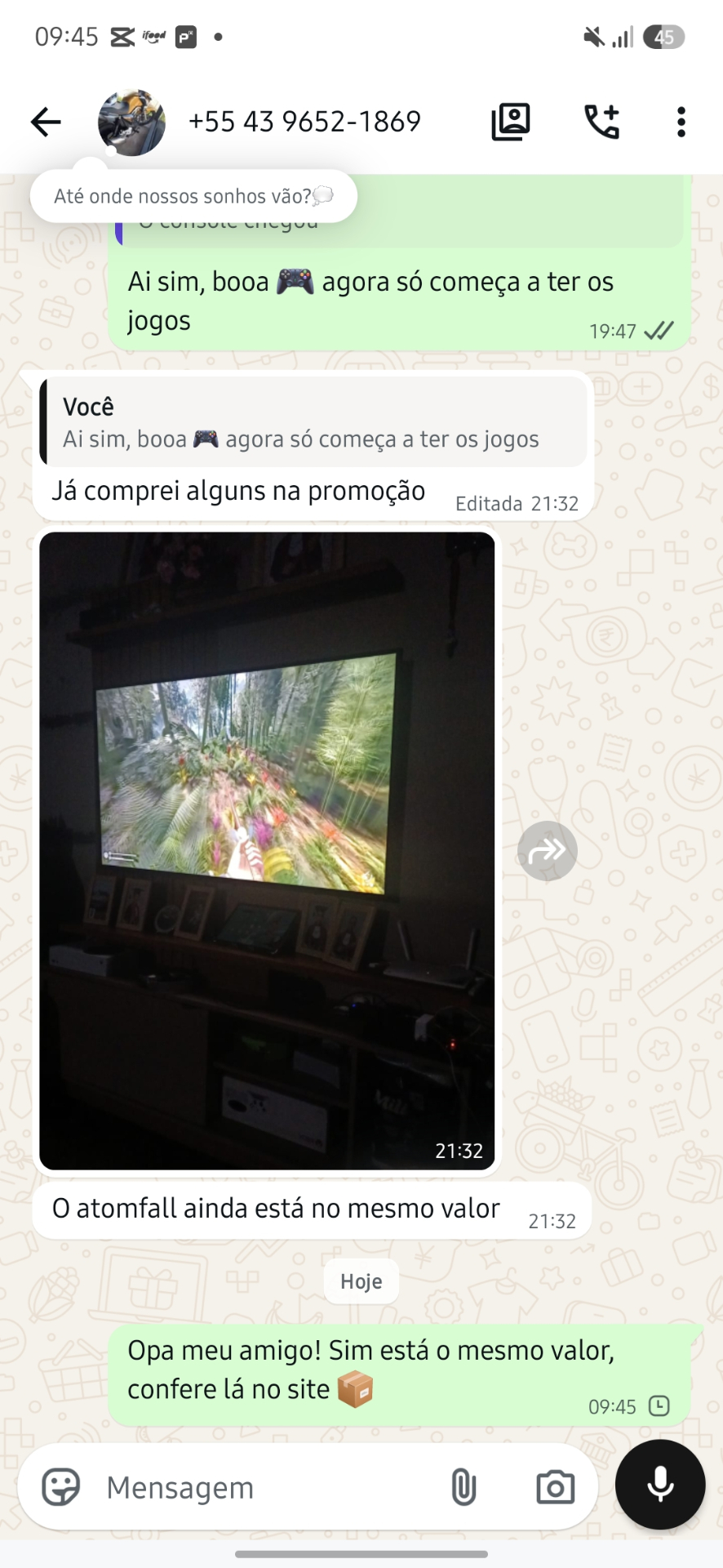Conversa real com cliente Thiago Martins